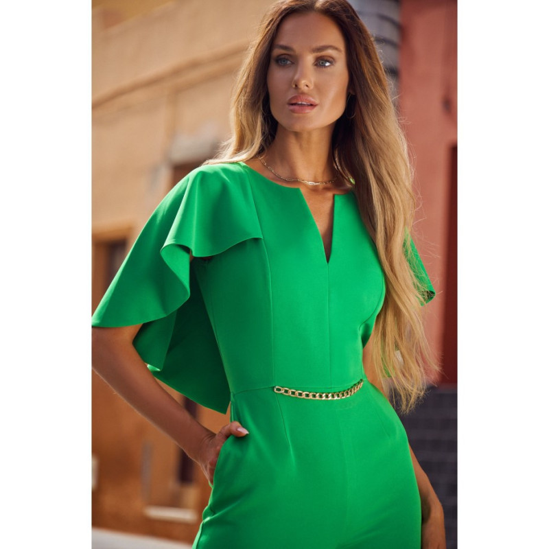 M670 Kombinezon z peleryną - soczysta zieleń