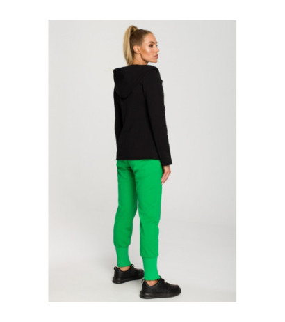 M691 Żakiet z kapturem i trokami - czarny