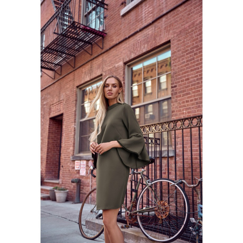 M698 Sukienka o fasonie litery A - khaki