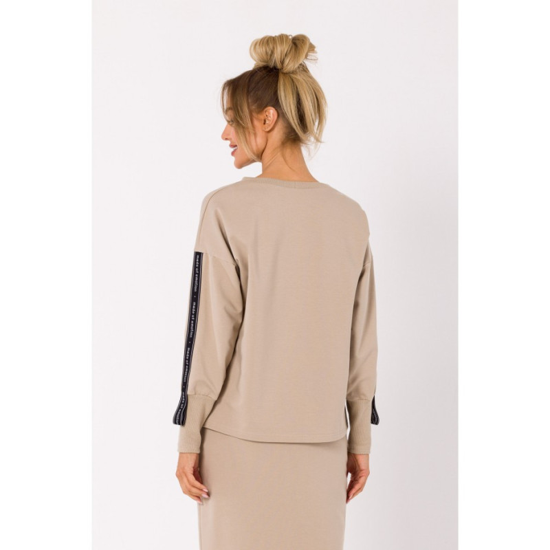 M727 Bluza z lampasami - beżowa