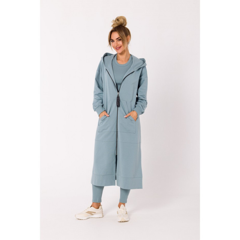 M729 Bluza długa jak parka - agawa