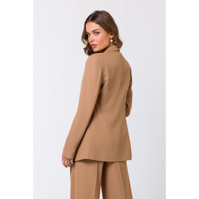 S330 Marynarka bez zapięcia - beżowa