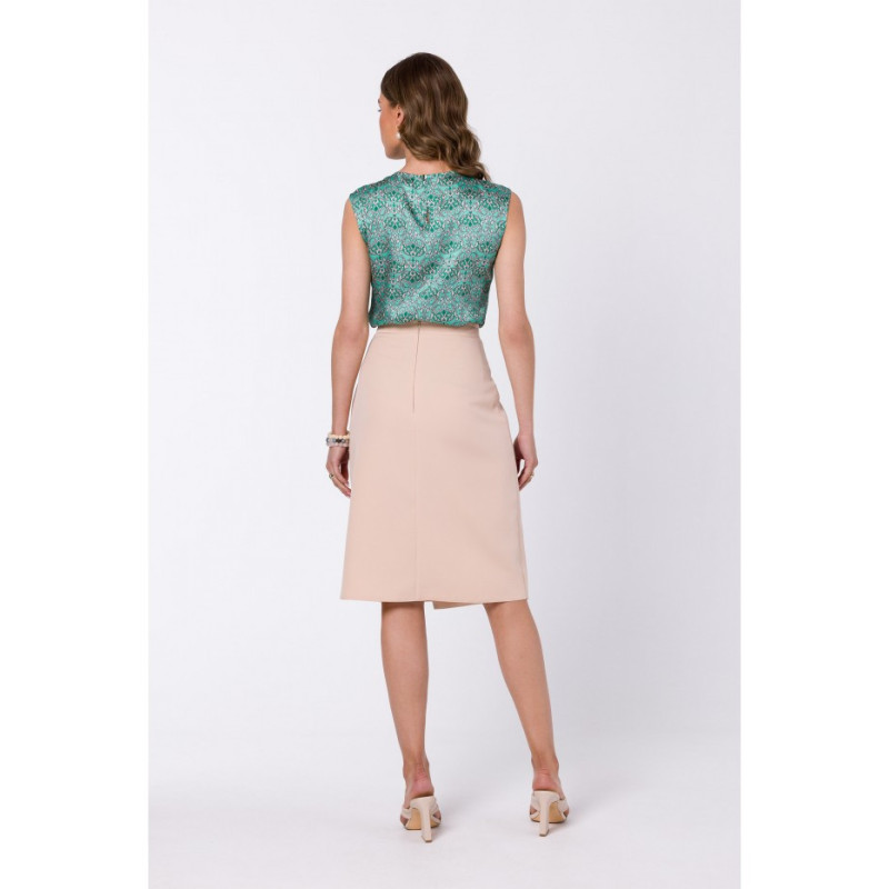 S343 Spódnica - beżowa