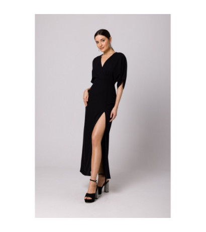 K163 Sukienka maxi - czarna