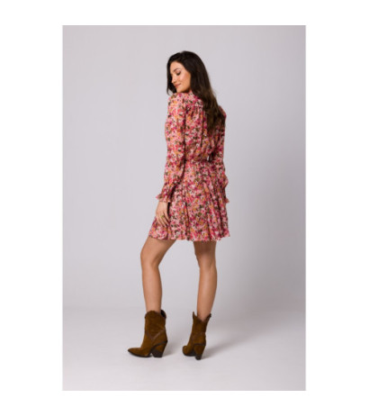 K167 Sukienka szyfonowa z klinami - model 1