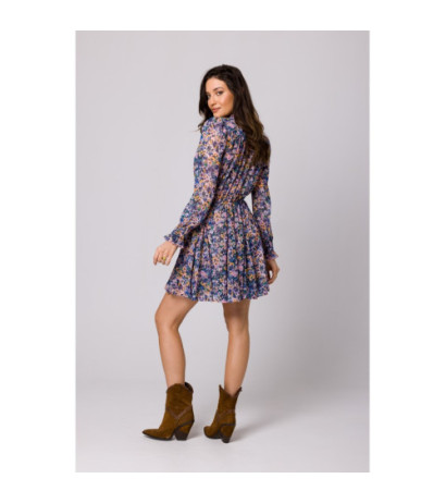 K167 Sukienka szyfonowa z klinami - model 2