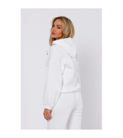 M759 Bluza z kapturem - ecru