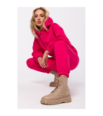 M759 Bluza z kapturem - malinowa