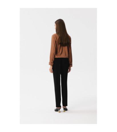 S357 Bluzka o fasonie kopertowym z nadrukiem - model 3