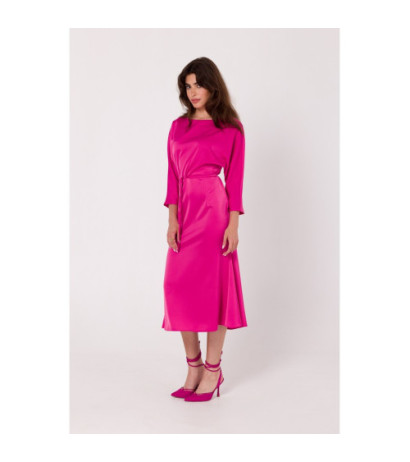 K177 Sukienka typu rybka - różowa