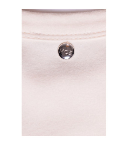 M787 Sukienka z wycięciem na nogę - śmietankowa