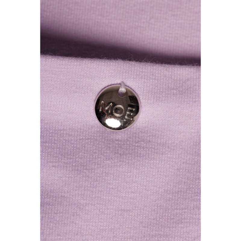 M788 Sukienka trapezowa z kieszonkami - fiołkowa