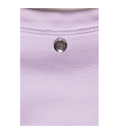 M790 Sukienka maxi z poduszkami na ramionach - fiołkowa