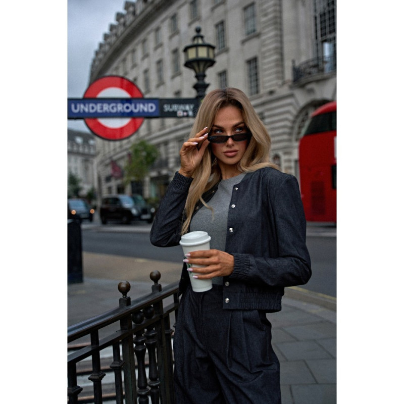 M800 Kurtka bomberka - grafitowa