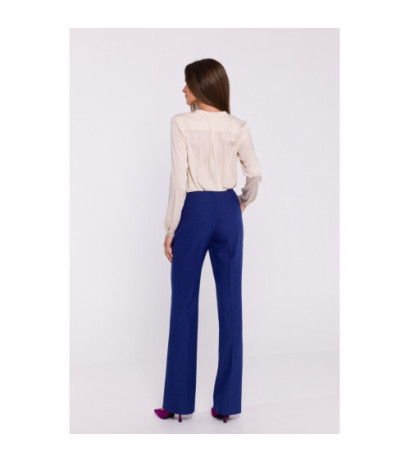 S371 Spodnie rozszerzane na dole - niebieskie