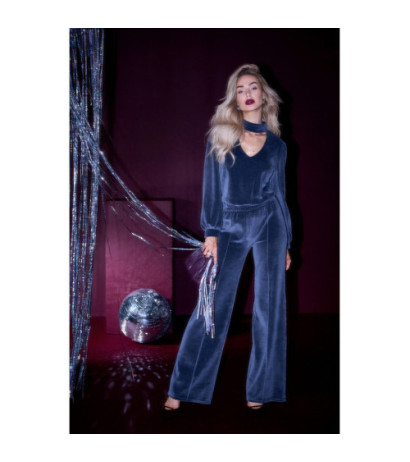 M830 Welurowe spodnie - grafitowe