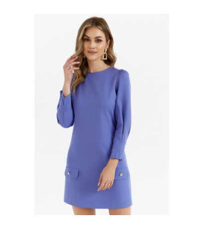 K148 Sukienka trapezowa - jasnofioletowa