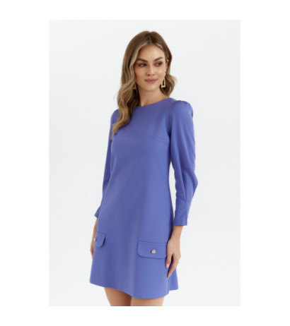 K148 Sukienka trapezowa - jasnofioletowa