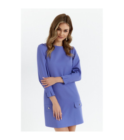 K148 Sukienka trapezowa - jasnofioletowa