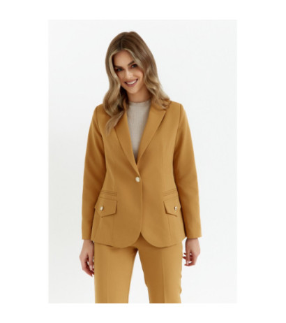 K141 Żakiet z ozdobnymi guzikami - cynamonowy