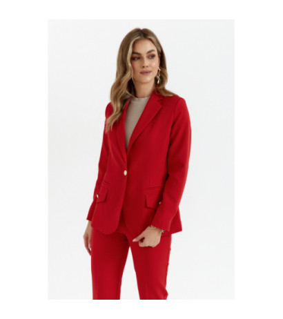 K141 Żakiet z ozdobnymi guzikami - czerwony