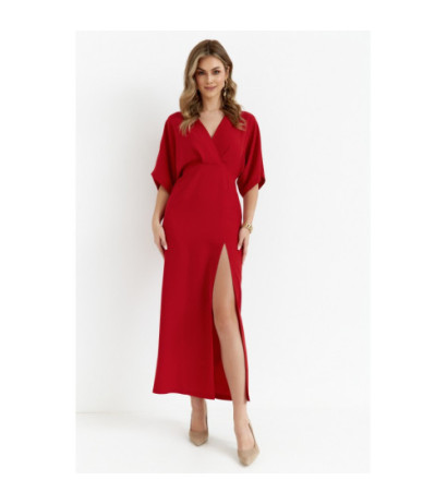 K163 Sukienka maxi - czerwona
