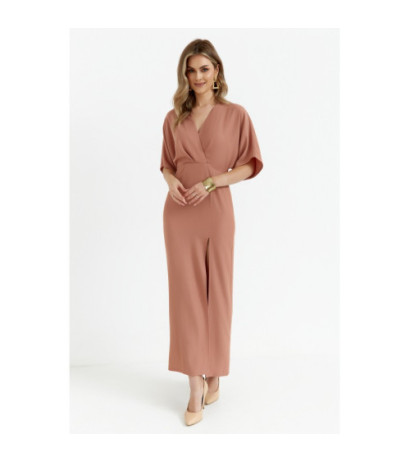 K163 Sukienka maxi - różana