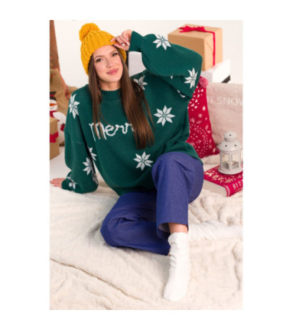 MXS10 Christmas oversize sweater - green