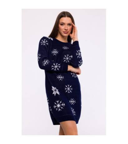 MXS11 Christmas sweater dress - navy blue