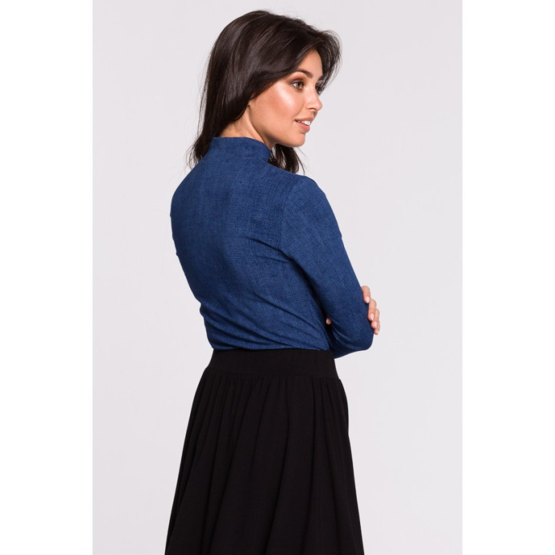 B129 Golf z haftem - denim