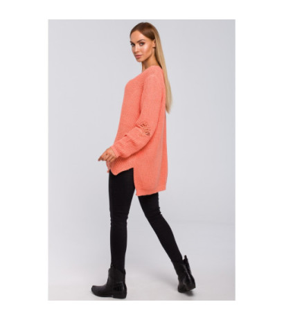 M473 Sweter z dziurami - brzoskwiniowy