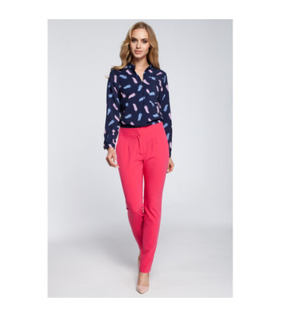 M303 Eleganckie spodnie cygaretki - różowe