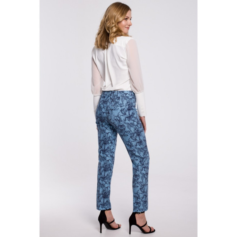 K053 Eleganckie spodnie cygaretki - model 1