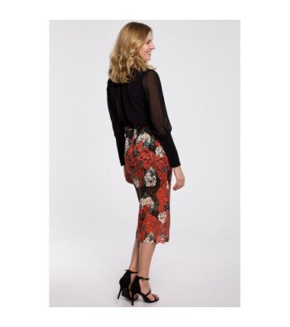 K063 Koronkowa spódnica ołówkowa - model 1