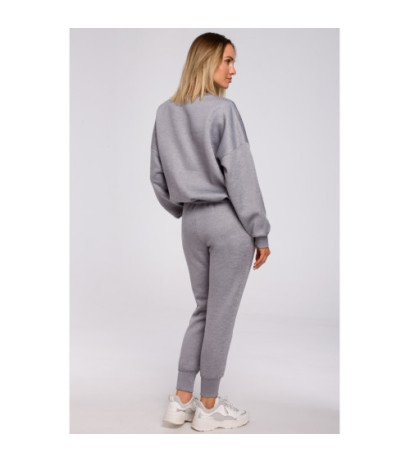 M535 Spodnie dresowe na gumie - stalowe