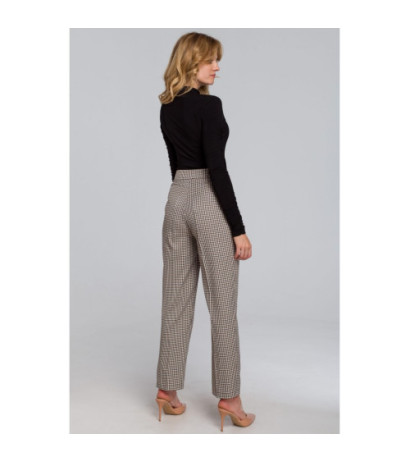 K072 Body z golfem i marszczonymi rękawami - czarne