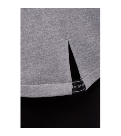 M550 Bluza z kapturem zasuwana na zamek - stalowa