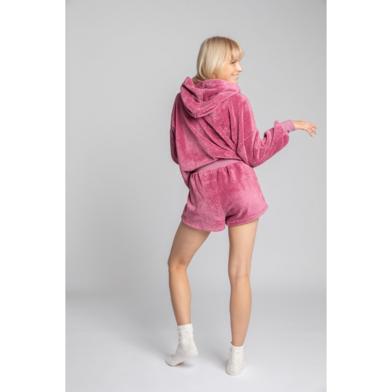 LA005 Pluszowe szorty - wrzosowe