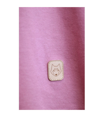 LA033 Sukienka z bawełny prążkowanej bez rękawów - wrzosowa