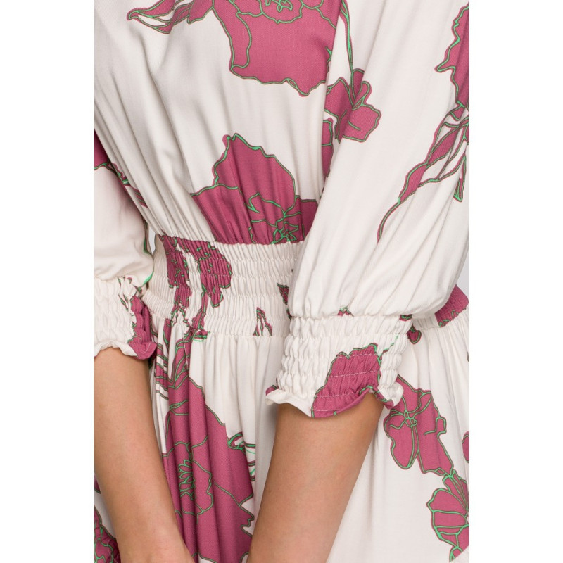 K097 Sukienka mini z wysokim pasem - model 2