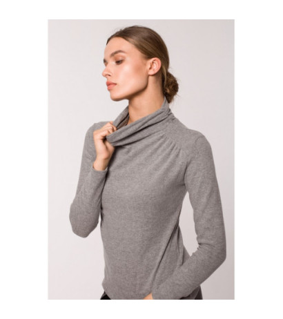 S278 Golf z marszczeniem na boku - szary