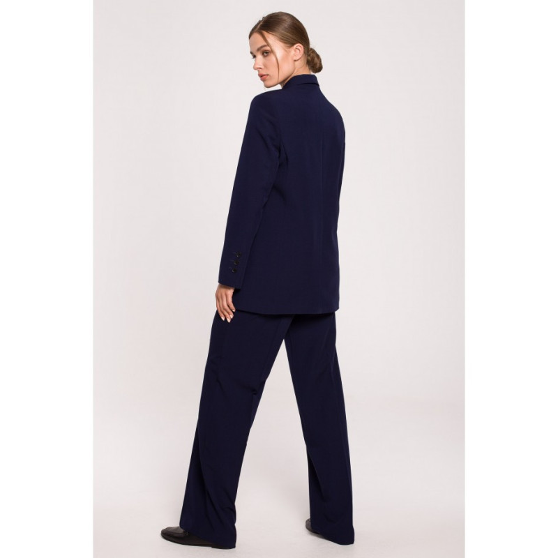 S281 Żakiet dwurzędowy - granatowy