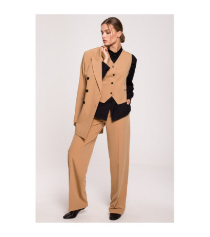 S282 Kamizelka - kamelowa