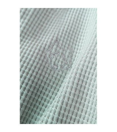 LA077 Bokserka z dzianiny wafelek - szałwia