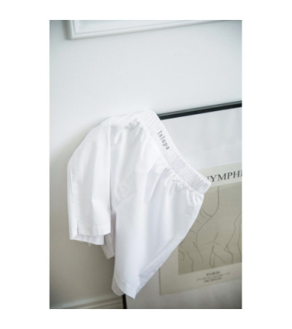 LA080 Szorty a la bokserki do spania - białe