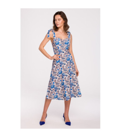 K134 Sukienka z wiązanymi ramiączkami - model 2