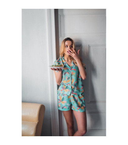 LA105 Spodenki od piżamy z nadrukiem - model 3