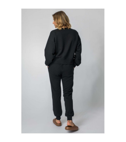 LA111 Bluza ze ściągaczami - czarna