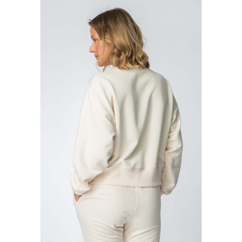 LA111 Bluza ze ściągaczami - waniliowa