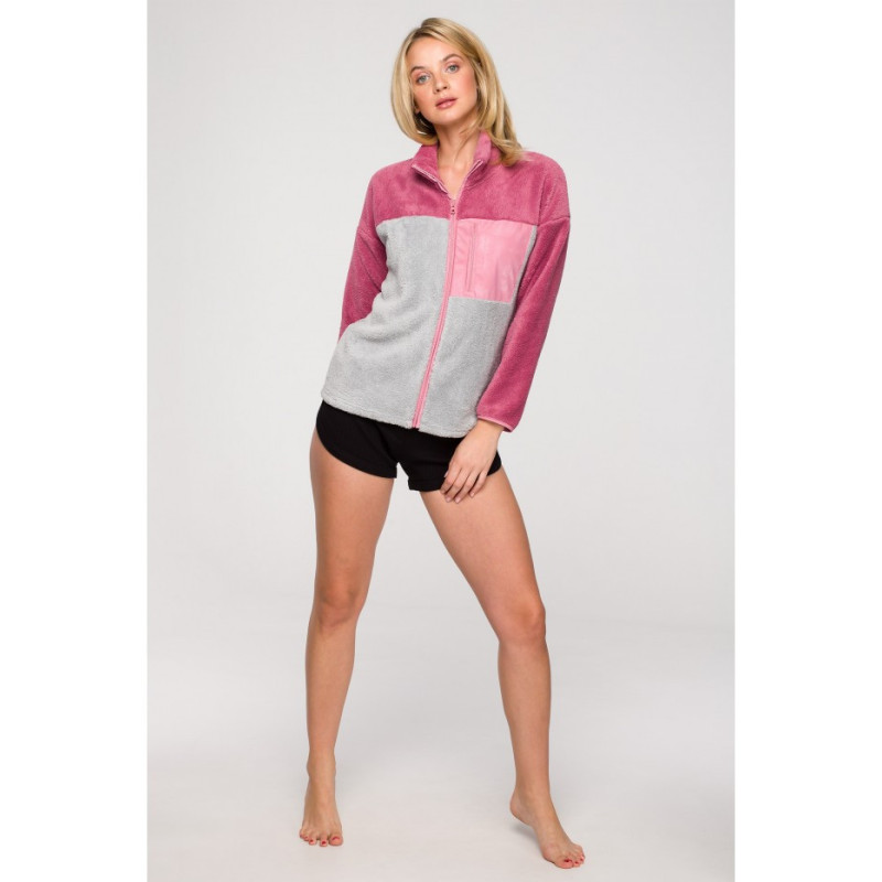 LA115 Pluszowa bluza na zamek - model 2